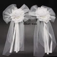 thumbnail image 1 of Pearl Bud Silk Ribbon Flower for Wedding Party Decoration,Bridal Car,Wedding Car Decoration 2 pcs /Set, 1 of 7