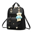 thumbnail image 5 of KVPLBQFD Black Backpack Purse Womens Backpack Travel Computer Backpack Middle School Backpack Small Mens Backpack Womans Backpack Bags for Women, Black One Size, 5 of 9