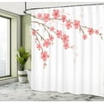 thumbnail image 5 of Ambesonne Flower Shower Curtain, Cherry Blossom Art, 69"Wx75"L, Pink Green, 5 of 5