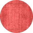 thumbnail image 1 of Ahgly Company Indoor Round Oriental Red Modern Area Rugs, 6' Round, 1 of 4
