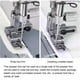 thumbnail image 3 of Pie de Prensador T3, Prensador de Metal de Acero de Acero de Acero de Acero de Un Lado Preciso a la Izquierda Pequeño 3 EN 1 Multifuncional Para Mácina de Coser Industrial, 3 of 7