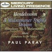 Mendelssohn: Symphony No. 5; Midsummer Night's Dream (CD) by Detroit Symphony Orchestra, Paul Paray (conductor)