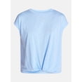 thumbnail image 6 of Time and Tru Women's Twist Front Top, Sizes XS-XXXL, 6 of 6