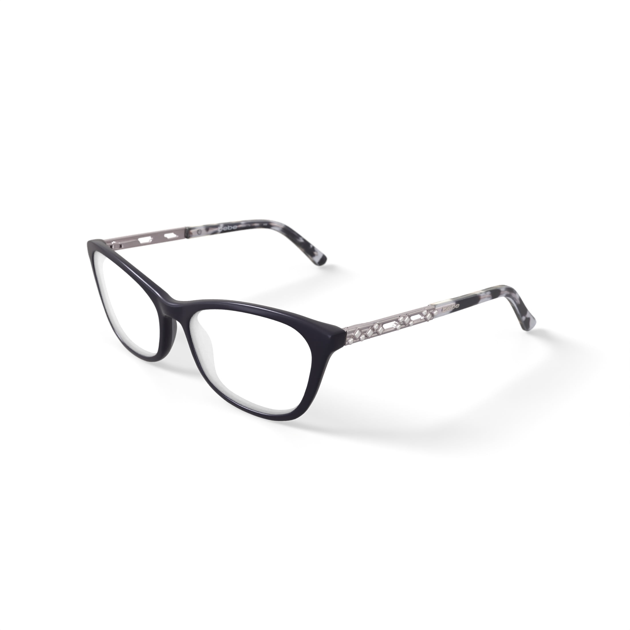 Bebe Women's BB4174 Prescription Eyeglasses with Case, Jet Black