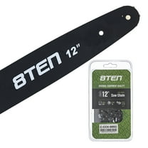 8TEN 12" Chainsaw Bar & Chain .050 3/8LP 44DL for Stihl Carlton MK1010385