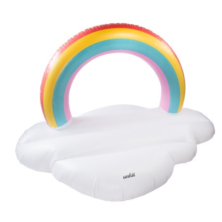 ANKIT Rainbow Cloud Pool Floats for Adults - Jumbo Inflatable Pool Float 67'' x