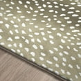 thumbnail image 6 of HomeRoots 8' X 10' Beige Gazelle Print Shag Handmade Non Skid Area Rug, 6 of 10