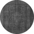 thumbnail image 1 of Ahgly Company Indoor Round Abstract Gray Modern Area Rugs, 5' Round, 1 of 4