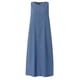 thumbnail image 5 of Vestido largo boho de denim para mujer: sin mangas, cuello redondo, corte holgado con bolsillos, largo para un estilo bohemio informal., 5 of 5