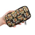 thumbnail image 2 of SEANATIVE Glasses Case Water-Resistant Neoprene Eyeglass Case with 2 Compartments, Shockproof Zipper Eyewear Bag Pouch Lightweight Sunglasses Pouch for Women Men, Vintage Daisy Floral Book Print, 2 of 7