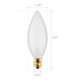 thumbnail image 4 of Bombillas para candelabro KOR, 25 W, base de candelabro esmerilado E12, 120 V (paquete de 12), 4 of 7
