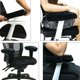 thumbnail image 5 of Juego de 2 piezas de almohadilla ergonómica de espuma viscoelástica para reposabrazos de silla, reposabrazos cómodo para silla de oficina, 5 of 5