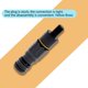 thumbnail image 5 of Naiovety NERIES, paquete de 2, conector de varilla, servicio prolongado, adaptador de cabeza portátil pequeño y ligero, unión firme, resistencia al Type3 NO3 Naiovety OD003159-02, 5 of 6