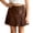 00-Brown215, variant on WOYY Girls Western Fringe Skirt Cowgirl Party Dress Up Pull-On Suede Skirt, Sizes 5-14