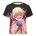 thumbnail image 5 of Himiko Toga Kids Short Sleeve Tee Shirt Novelty Crewneck T-Shirts Unisex Summer Blouse Tops for Boys Girls 110CM, 5 of 8