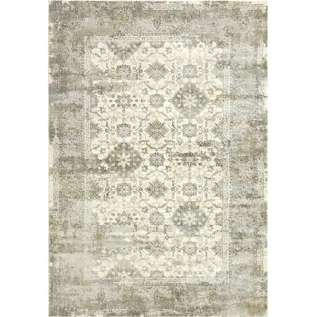 Dynamic Rugs CC243534109 2 ft. x 3 ft. 11 in. Castilla 3534 Rectangle Modern Area Rug - 109 Cream & Silver