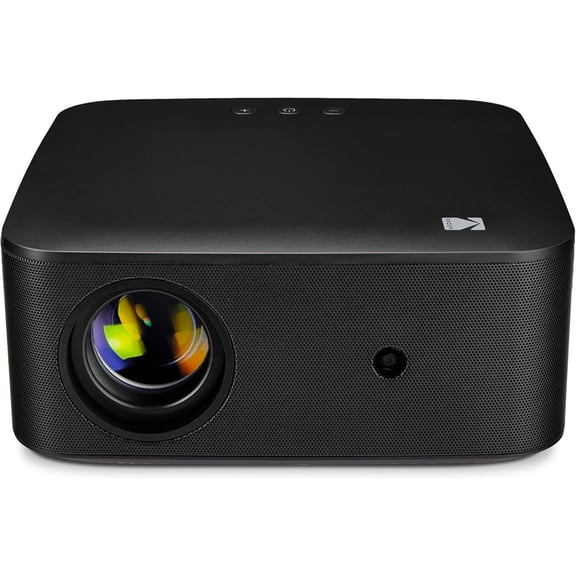 Kodak FLIK X20 Smart Projector, 1080p Portable Projector with Google TV Dongle Built-In (Black)
