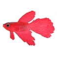 thumbnail image 2 of Aquarium Decoration Funny Artificial Silicone Small Fish Fish Tank Ornament Red Betta Fish, 2 of 9