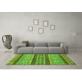 thumbnail image 3 of Ahgly Company Indoor Rectangle Abstract Green Modern Area Rugs, 7' x 10', 3 of 4