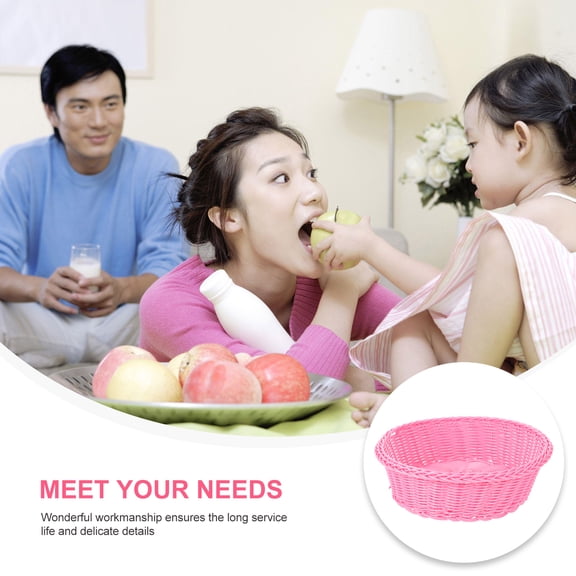 PAMINGONO Wicker Basket for Home Storage, Family Gatherings, Organization, Decorative and Stylish Use