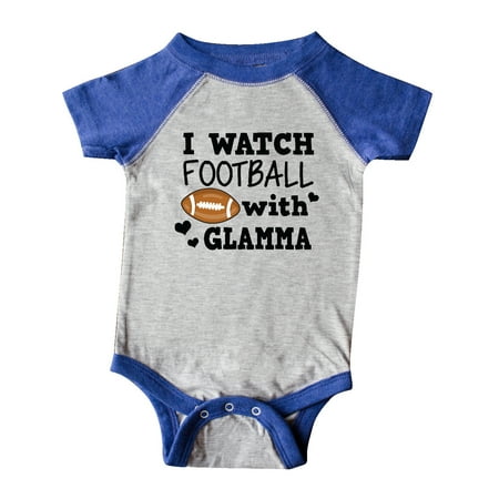 

Inktastic I Watch Football with My Glamma Gift Baby Boy Bodysuit