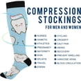 thumbnail image 4 of FREEAMG Running Horse Black and White Photo Compression Socks for Women and Men, 1 Pair, 4 of 7
