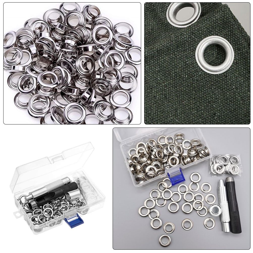 ELAYARD Multi-Color Grommet Tool Kit for Canvas, Tarp, and Fabric with Easy Punching Feature - and Portable Set