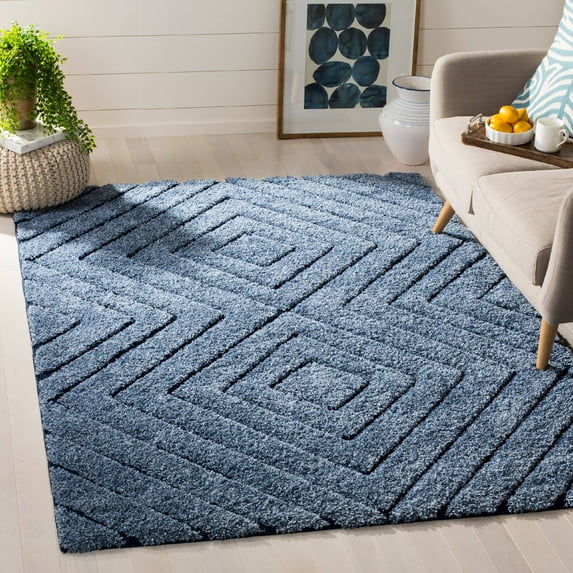 Safavieh Memphis Finola Geometric Shag Area Rug or Runner