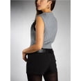 thumbnail image 3 of DARING DIVA Women's Stylish AK Cable Knit Tie Vest M Gray, 3 of 6