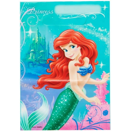 The Little Mermaid Treat Bags, 8 Count, Party Supplies