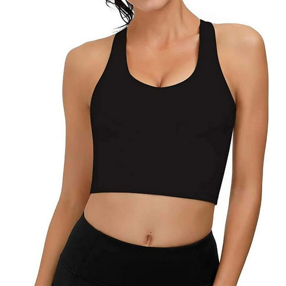 Aofany Women Casual Padded Sports Yoga Bra Tank Top Fitness Workout Running Sleeveless Blouse T-shirt