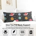 thumbnail image 3 of Space Aesthetic Body Pillow Cover 20x54 - Cozy Astronaut Themed Pillowcase for Office Chair & Bed Use, 3 of 6