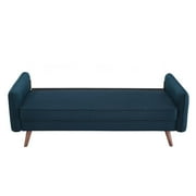 Modway Revive Fabric Upholstered Sofa with 2 Bolster Pillows, Multiple Colors