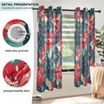 thumbnail image 3 of Yayeee Window Curtains Light Filtering 63"x52" Grommet Panel Pair Home Living Room Decor, Christmas Themed Leaves, 3 of 7