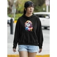 thumbnail image 2 of Pastell Colorful Shih Tzu Dog Hoodie Women -Weekday Best Designs, Female Large, 2 of 4