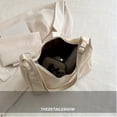 thumbnail image 4 of LHSHID Shoulder Bag For Women Solid Color Crossbody Bag Minimalist Vegan Leather Tote Bag, 4 of 7