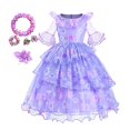 thumbnail image 1 of Disfraces de Encanto para niñas, vestido de princesa para Cosplay, con Encanto de Isabella, Carnaval, Navidad, fiesta de cumpleaños, Mirabel Fivean unisex, 1 of 2