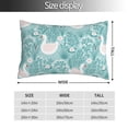 thumbnail image 2 of Zufioo Swan And Flowers4 Print Double-Sided Throw Pillow Cover, Pillow Protector Home Decor - With Hidden Zipper, Suitable for Bedroom, Living Room, Car Interior-14"x20", 2 of 6