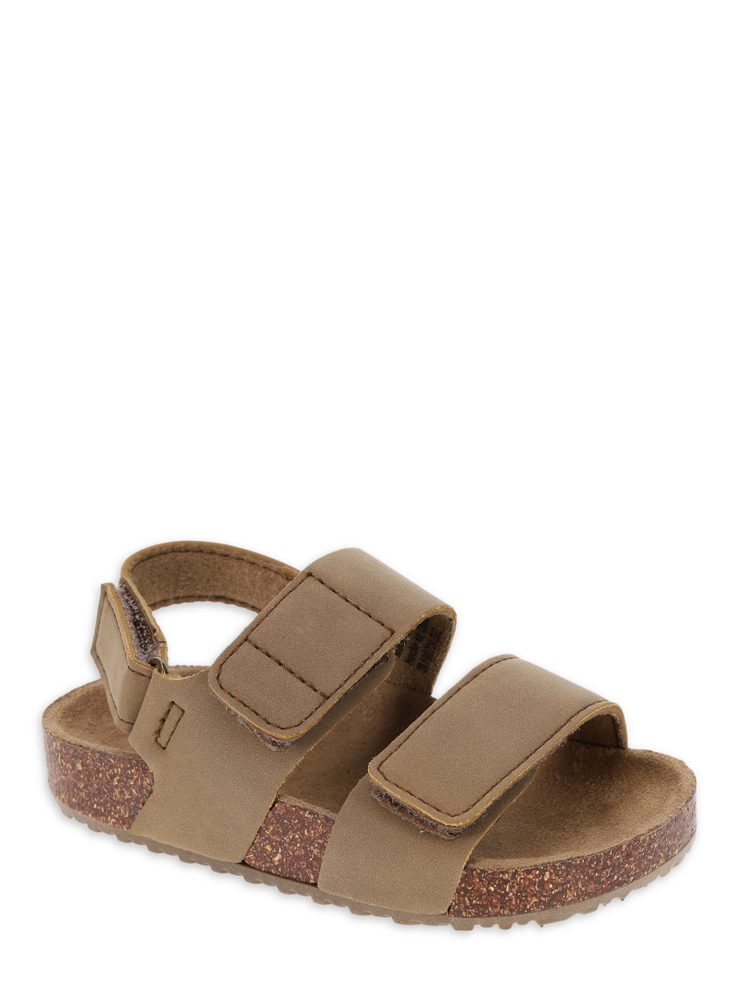 BOYS KIDS FAUX LEATHER BUCKLE HOLIDAY BEACH SUMMER BROWN BLACK SANDALS SHOE SIZE 