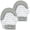 Gray, variant on PBnJ Baby Teethee Mitt Silicone Teether Mitten for Infants and Toddlers, Hearts, 2 Pack