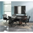 thumbnail image 2 of Safco Aberdeen 8' Boat Shaped Conference Table with Slab Base in Mocha, 2 of 5
