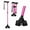 Pink, variant on ZELECKS Walking Cane for Women & Men - Self Standing Adjustable Folding Cane with T Handle and 360 Pivot Base - Lightweight Foldable Walking Stick for Seniors - Collapsible Cane for Walking