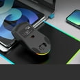 thumbnail image 3 of Computer Mouse, Professional Dual Mode  Gaming Mouse Rechargeable  for Laptop White,Black, 3 of 7