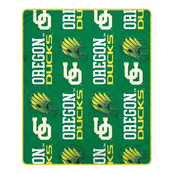 Pegasus Oregon Ducks 50" x 60" Homefield Stacked Logos Ultra Soft Blanket