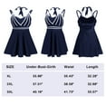 thumbnail image 2 of Womens Halter Swimdress Plus Size Two Piece Swimsuit Tankini Set, 2 of 6