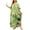 Light Green, variant on Cogild Women Swimsuit Cover Ups Ethnic Short Sleeve V Neck Plus Size Beach Kaftan Dresses