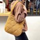 thumbnail image 3 of Bolso informal para mujer, bolsa acolchada de gran capacidad para viajes de compras (marrón oscuro), 3 of 4
