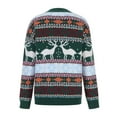 thumbnail image 6 of jsaierl Ugly Christmas Sweater Women Knit Mock Neck Reindeer Print Top Long Sleeve Plus Size Holiday Pullover Sweater Christmas Gifts for Women, 6 of 7