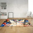 thumbnail image 2 of Happy New Year Saint Bernard Chills on Year-End Party Indoor Rug St Dog Lover Carpet Living Bed Room Sofa Home Decor - 12023, 2 of 5