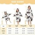 thumbnail image 3 of joogoo Wearable Blanket Hoodie for Eagles Stars Flannel Sherpa Pocket 3-14 YR S, 3 of 7